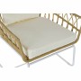 Sedia da giardino DKD Home Decor Marrone Metallo rattan sintetico Bianco (76 x 74 x 77 cm) di DKD Home Decor, Sedie per tavol...