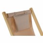 Lettino DKD Home Decor Marrone Naturale Poliestere MDF (57,5 x 113 x 77 cm) di DKD Home Decor, Lettini - Rif: S3033411, Prezz...