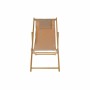 Chaise longue DKD Home Decor Marron Naturel Polyester MDF (57,5 x 113 x 77 cm) de DKD Home Decor, Bains de soleil - Réf : S30...