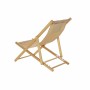 Chaise longue DKD Home Decor Marron Naturel Polyester MDF (57,5 x 113 x 77 cm) de DKD Home Decor, Bains de soleil - Réf : S30...