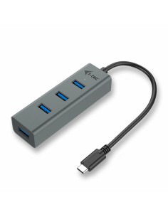 Hub USB i-Tec C31HUBMETAL403 USB x 4 Grigio da i-Tec, Hub USB - Ref: S55090299, Precio: €20.32, Descuento: %