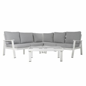 Garden sofa DKD Home Decor Grey 212 x 212 x 86 cm Crystal Aluminium 86 cm by DKD Home Decor, Sofas - Ref: S3033433, Price: 78...