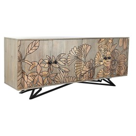 Buffet DKD Home Decor 160 x 38 x 75 cm Doré Bois Blanc Marron Clair | Tienda24 - Global Online Shop Tienda24.eu