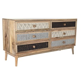 Credenza DKD Home Decor Naturale Grigio Legno di mango (147 x 48 x 79 cm) di DKD Home Decor, Credenze e buffet - Rif: S303345...