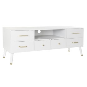 Meubles de télévision DKD Home Decor Blanc Métal MDF (140 x 52 x 40 cm) de DKD Home Decor, Tables et supports de télévision -...