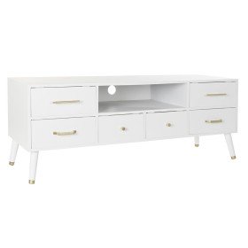 Mueble de TV DKD Home Decor Blanco Metal MDF (140 x 52 x 40 cm) de DKD Home Decor, Mesas y soportes para TV - Ref: S3033483, ...