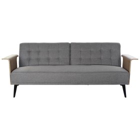 Canapé Convertible DKD Home Decor Marron Gris Métal Urbaine 203 x 87 x 81 cm de DKD Home Decor, Canapés et divans - Réf : S30...