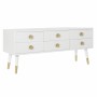 Mueble de TV DKD Home Decor Blanco Dorado Abeto Madera MDF 120 x 42 x 54 cm de DKD Home Decor, Mesas y soportes para TV - Ref...