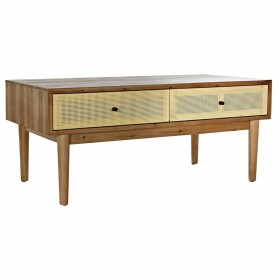 Mesa de Centro DKD Home Decor Abeto Rotim (106 x 55 x 46 cm) de DKD Home Decor, Jogos de móveis - Ref: S3033513, Preço: 174,9...