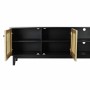 Móvel de TV DKD Home Decor Preto Abeto Rotim (160 x 65 x 38 cm) de DKD Home Decor, Mesas e suportes para TV - Ref: S3033516, ...