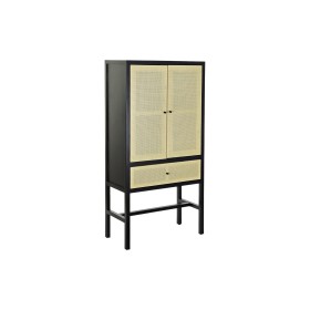 Cupboard DKD Home Decor 80 x 38 x 160 cm Fir Natural Black by DKD Home Decor, Sideboards - Ref: S3033517, Price: 240,86 €, Di...