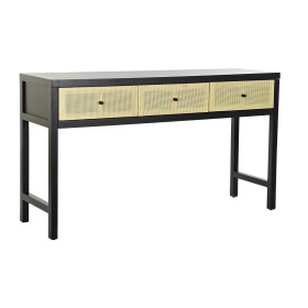 Console DKD Home Decor 135 x 38 x 76 cm Fir Natural Black by DKD Home Decor, Tables - Ref: S3033518, Price: 155,80 €, Discoun...