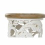 Mesa auxiliar DKD Home Decor Abeto Natural Metal Blanco 30 x 40 cm Madera MDF 43 x 43 x 57 cm de DKD Home Decor, Mesas - Ref:...