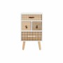 Nachttisch DKD Home Decor natürlich Weiß Kautschuk Granatrot Paulonia-Holz 40 x 30 x 48 cm | Tienda24 - Global Online Shop Tienda24.eu