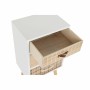 Nachttisch DKD Home Decor natürlich Weiß Kautschuk Granatrot Paulonia-Holz 40 x 30 x 48 cm | Tienda24 - Global Online Shop Tienda24.eu