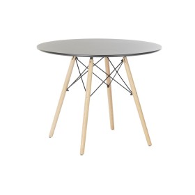 Table de Salle à Manger DKD Home Decor Noir Bouleau Bois MDF 90 x 90 x 74 cm de DKD Home Decor, Tables - Réf : S3033614, Prix...