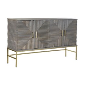 Buffet DKD Home Decor Gris Doré Laiton Bois de manguier (152 x 42 x 91 cm) de DKD Home Decor, Buffets, crédences et vaisselie...