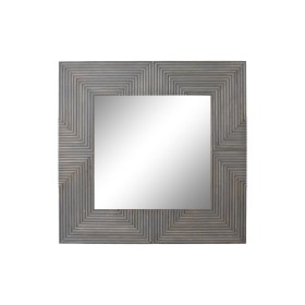 Wall mirror DKD Home Decor 121 x 4 x 121 cm Crystal Grey Wood Mango wood by DKD Home Decor, Wall-Mounted Mirrors - Ref: S3033...