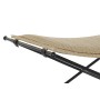 Bench DKD Home Decor Black Metal Light brown Rattan (94 x 49 x 44 cm) by DKD Home Decor, Chairs - Ref: S3033649, Price: 180,1...