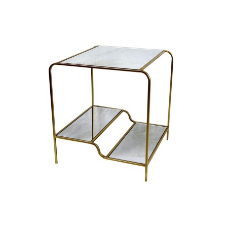 Beistelltisch DKD Home Decor Gold Metall Spiegel 50 x 50 x 55 cm von DKD Home Decor, Tische - Ref: S3033682, Preis: 109,42 €,...