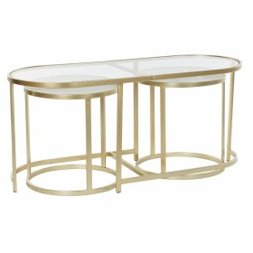 Set de 3 Tables Gigognes DKD Home Decor Doré 100 x 40 x 45 cm de DKD Home Decor, Tables - Réf : S3033686, Prix : 188,57 €, Re...