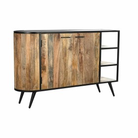 Buffet DKD Home Decor Marron Noir Métal Bois de manguier (145 x 40 x 90 cm) de DKD Home Decor, Buffets, crédences et vaisseli...