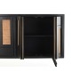 Credenza DKD Home Decor Nero Rattan Legno di mango (160 x 40 x 90 cm) di DKD Home Decor, Credenze e buffet - Rif: S3033701, P...