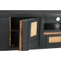 TV furniture DKD Home Decor Black Rattan Mango wood (145,5 x 40,5 x 60 cm) | Tienda24 - Global Online Shop Tienda24.eu