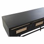 Console DKD Home Decor Naturel Noir Rotin Bois de manguier (125 x 40 x 76 cm) | Tienda24 - Global Online Shop Tienda24.eu