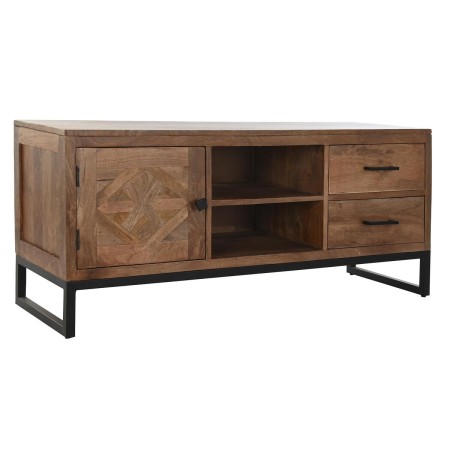 TV furniture DKD Home Decor Brown Teak Metal (125 x 40 x 55 cm) by DKD Home Decor, TV tables and stands - Ref: S3033706, Pric...