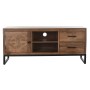 TV furniture DKD Home Decor Brown Teak Metal (125 x 40 x 55 cm) by DKD Home Decor, TV tables and stands - Ref: S3033706, Pric...