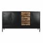 Credenza DKD Home Decor Marrone Nero Metallo Legno di mango (160 x 40 x 90 cm) di DKD Home Decor, Credenze e buffet - Rif: S3...