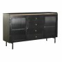 Buffet DKD Home Decor Naturel Noir Doré Métal Bois de manguier (145 x 40 x 85 cm) de DKD Home Decor, Buffets, crédences et va...