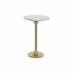 Side table DKD Home Decor White Golden Aluminium Marble 40 x 40 x 61 cm by DKD Home Decor, Tables - Ref: S3033733, Price: 118...