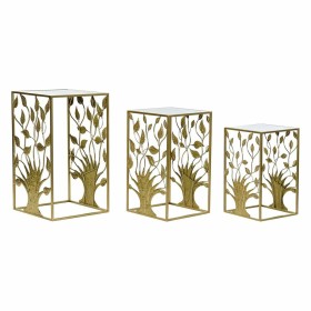 Conjunto de 3 mesas pequenas DKD Home Decor Dourado 40 x 40 x 70 cm de DKD Home Decor, Jogos de móveis - Ref: S3033749, Preço...