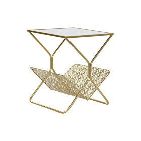 Revistero DKD Home Decor Espejo Dorado Metal (45 x 45 x 55 cm) de DKD Home Decor, Revisteros - Ref: S3033752, Precio: 84,08 €...