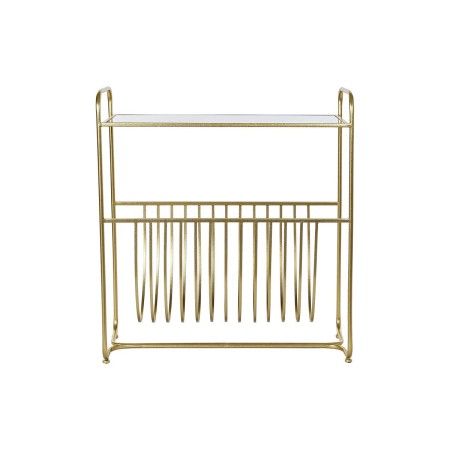 Zeitschriftenkorb DKD Home Decor Spiegel Gold Metall (76 x 35 x 83 cm) von DKD Home Decor, Zeitschriften-Sammler - Ref: S3033...