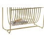 Zeitschriftenkorb DKD Home Decor Spiegel Gold Metall (76 x 35 x 83 cm) von DKD Home Decor, Zeitschriften-Sammler - Ref: S3033...