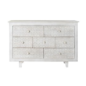 Cassettiera DKD Home Decor Bianco Multicolore Metallo Legno di mango Indiano 30 x 40 cm 112 x 35 x 75 cm di DKD Home Decor, C...