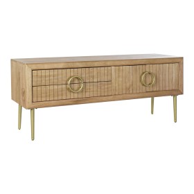 Meubles de télévision DKD Home Decor Doré Marron Bois de manguier (147 x 40 x 60 cm) de DKD Home Decor, Tables et supports de...