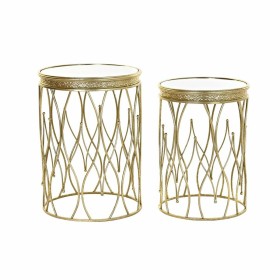 Set de 2 Tables Gigognes DKD Home Decor Doré 40 x 40 x 54 cm de DKD Home Decor, Tables - Réf : S3033779, Prix : 105,95 €, Rem...