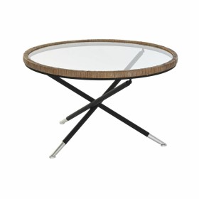 Mesa de apoio Home ESPRIT Branco Cinzento Natural Metal 50 x 50 x 50 cm | Tienda24 - Global Online Shop Tienda24.eu