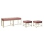 Banqueta DKD Home Decor Rosa Metal Terciopelo (120 x 40 x 46 cm) de DKD Home Decor, Sillas - Ref: S3033860, Precio: 280,91 €,...