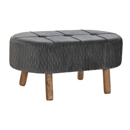 Hocker DKD Home Decor  Grau natürlich Dunkelgrau Holz 80 x 46 x 38 cm | Tienda24 - Global Online Shop Tienda24.eu