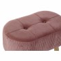 Banqueta DKD Home Decor Natural Rosa Madera Terciopelo (60 x 35 x 36 cm) de DKD Home Decor, Sillas - Ref: S3033867, Precio: 5...