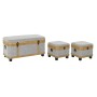 Set of Chests DKD Home Decor 80 x 42 x 42 cm Wood Polyester by DKD Home Decor, Storage boxes and chests - Ref: S3033874, Pric...