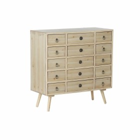 Chest of drawers DKD Home Decor Natural Wood MDF Navy Blue Light grey (80 x 35 x 82 cm) by DKD Home Decor, Chest of Drawers -...