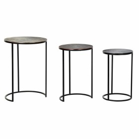 Set of 3 small tables DKD Home Decor Black Copper Golden 44 x 44 x 61 cm by DKD Home Decor, Tables - Ref: S3033919, Price: 24...