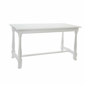 Dining Table DKD Home Decor Wood White (180 x 90 x 80 cm) by DKD Home Decor, Dining Tables - Ref: S3033960, Price: 328,29 €, ...