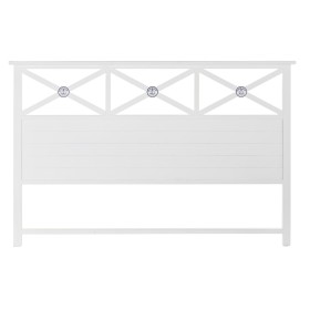 Cabecero de Cama DKD Home Decor 180 x 6 x 120 cm Azul Madera Blanco de DKD Home Decor, Camas, estructuras y bases - Ref: S303...